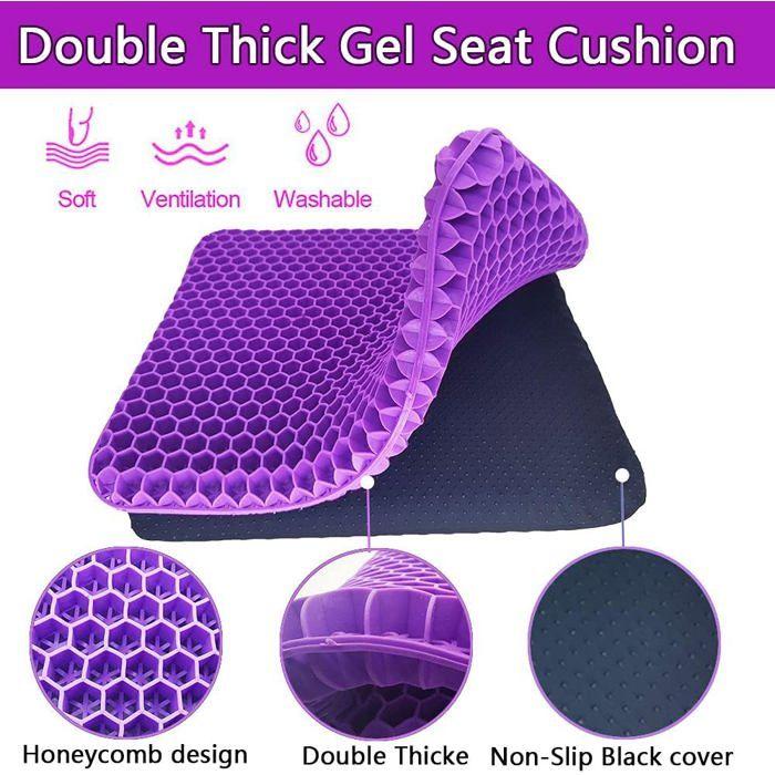 Coccyx de Siège Orthopédique Coussin Gel Coussin Ergonomique pour Bureau Voiture Fauteuil Roulant