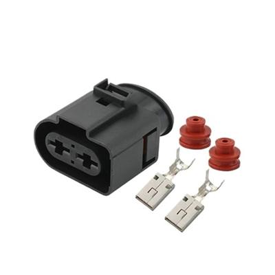 Auto 2pin Plug 4B0971955 1J0971955 Machine Booster Pump Plug Connector 4B0 971 955 1J0 971 955 with Terminals/Seals(10pcs)