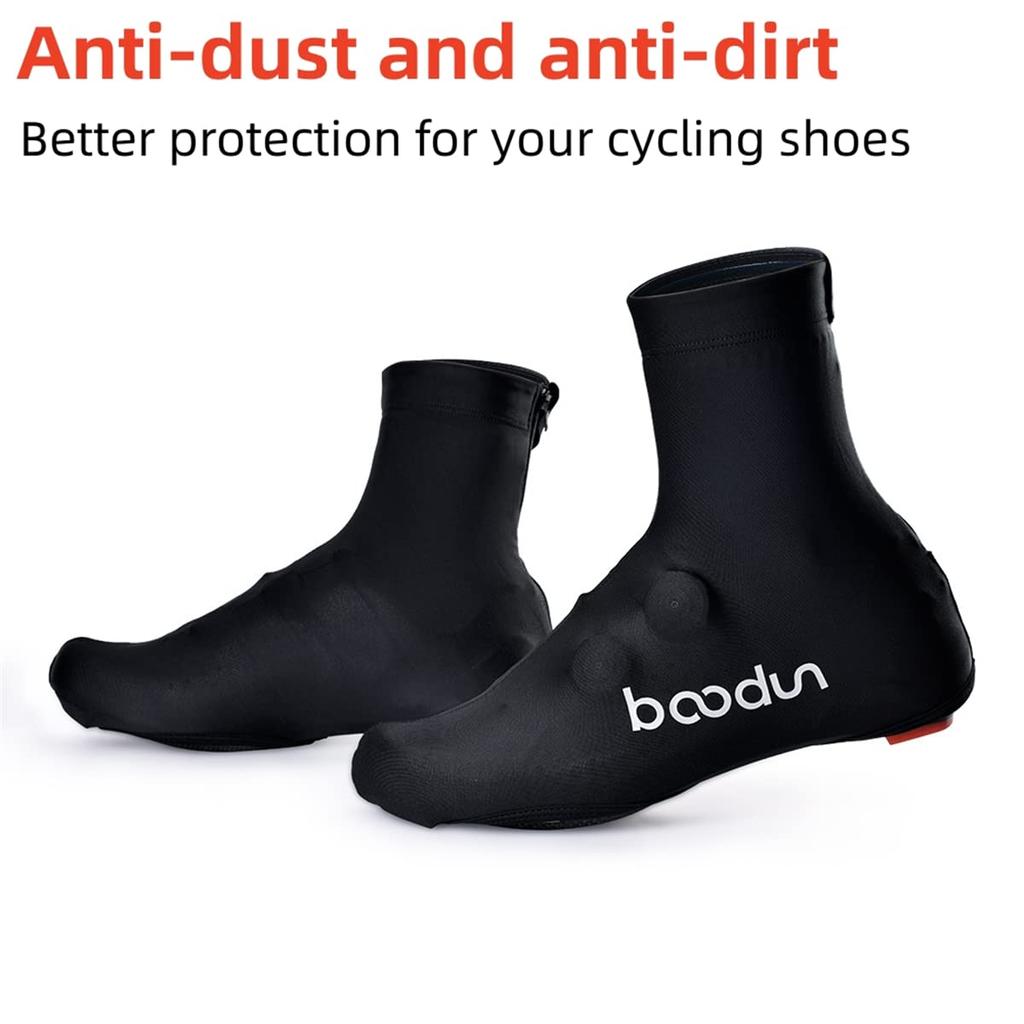 Cycling Shoe Covers, Bike Overshoes for Women Men, Road Mountain Bike Booties, Dustproof Zippered Bicycle Overshoes for Men