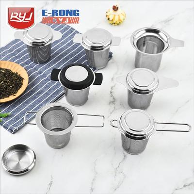 Stainless Steel Mesh Tea Infuser with Lid Reusable Cup Strainer Loose Leaf Spice Filter for Teapots Mugs To Steep Coffee