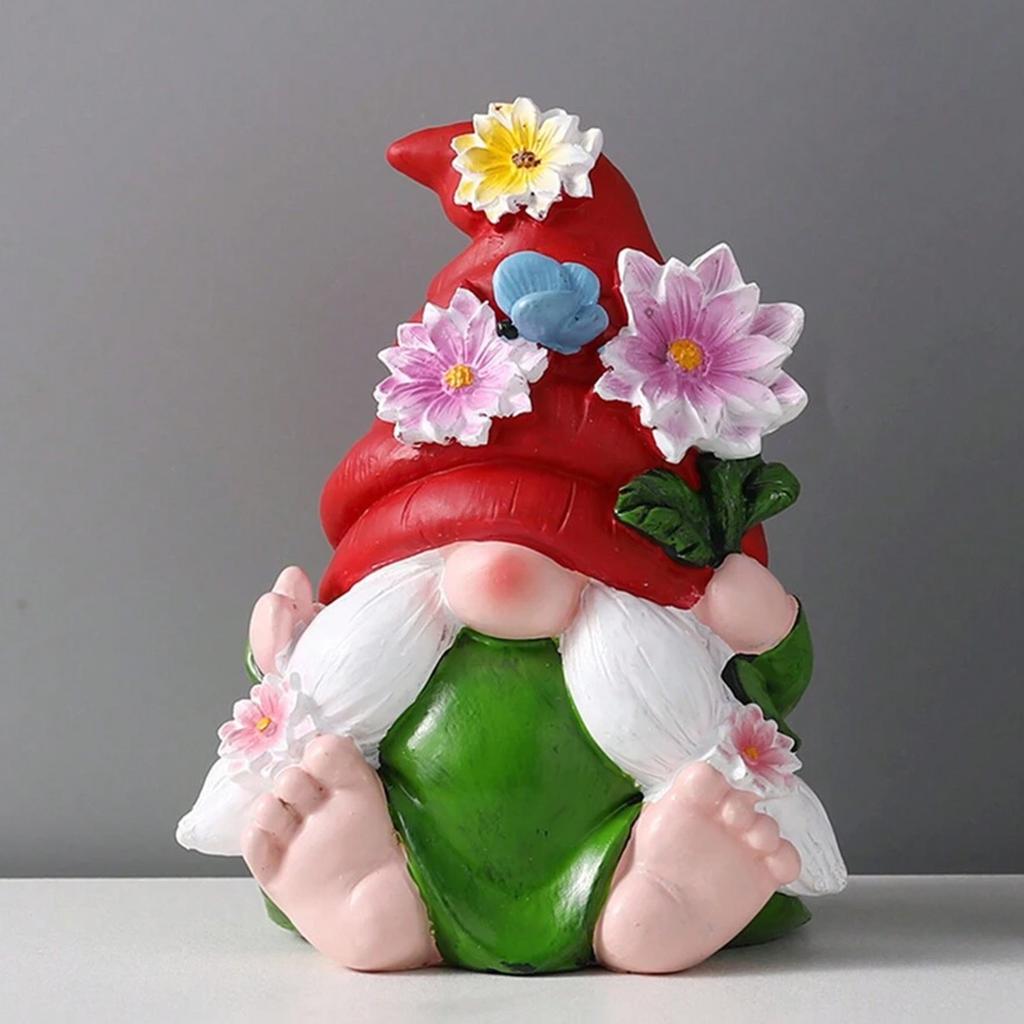 1pc Dwarf Garden Decoration, Statue Resin Decoration Gift, Elf Dwarf Figurine, Indoor Home Craft Decoration