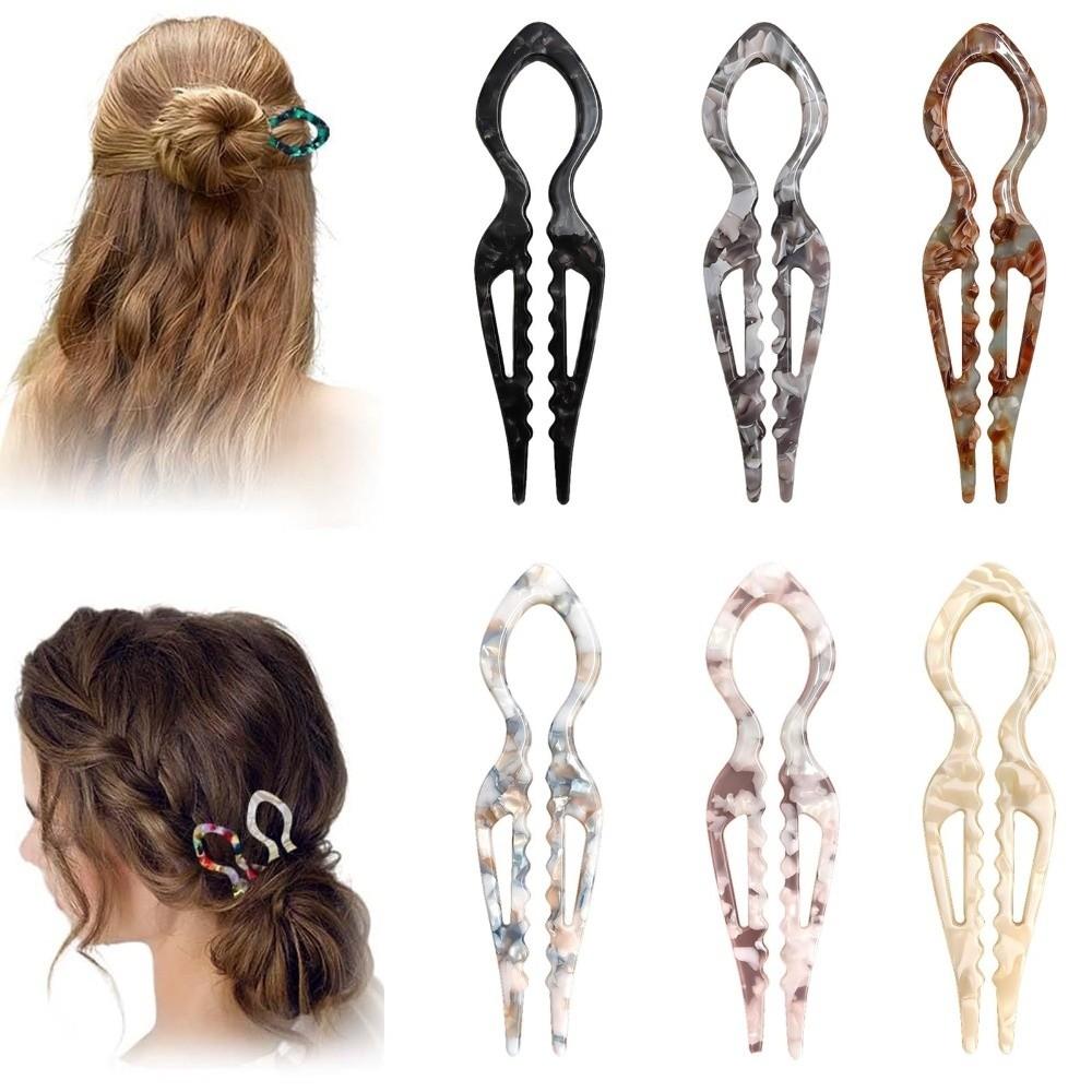 Headbands French Hair Pins V-Shaped Hair Sticks Hairstyle Tool Hair Fork