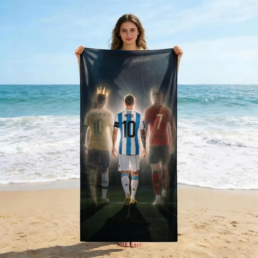 NO.7 Ronaldo Football Legends Beach Towel Large Quick-drying Towel Suitablefor Beach Yoga Pool Gym Sport Towel Summer