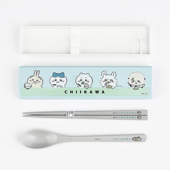 OSK Chiikawa Slide-Type Cutlery Set 48×191×H18mm Plastic CT-27