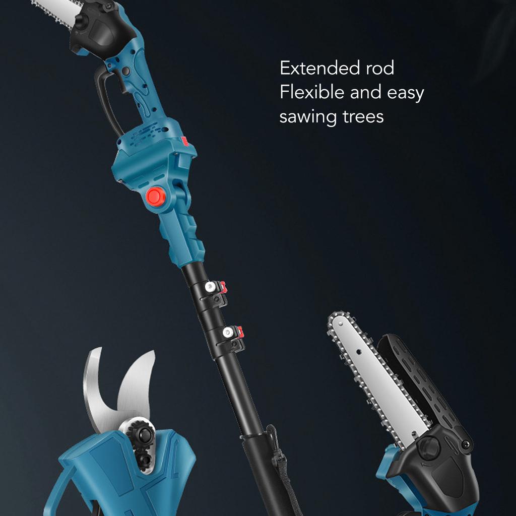Astschere Teleskopstange Hochentaster Elektrische Kettensägen Stange 180° Verstellbar Stabiler Griff Teleskopische Astschere für BL1830B