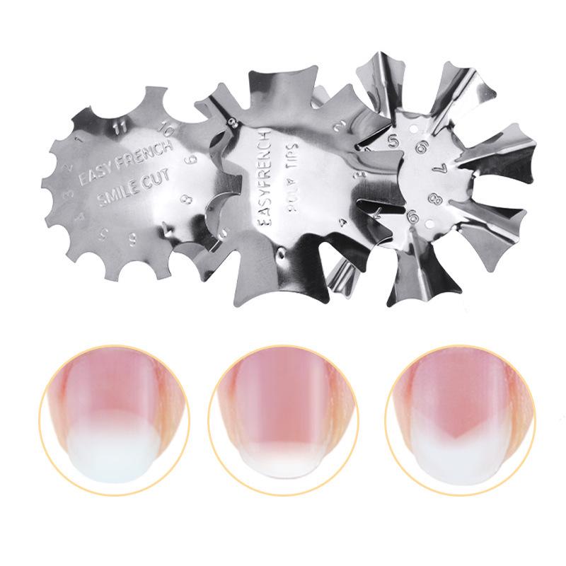 Stainless Steel French Nail Art Template Tool