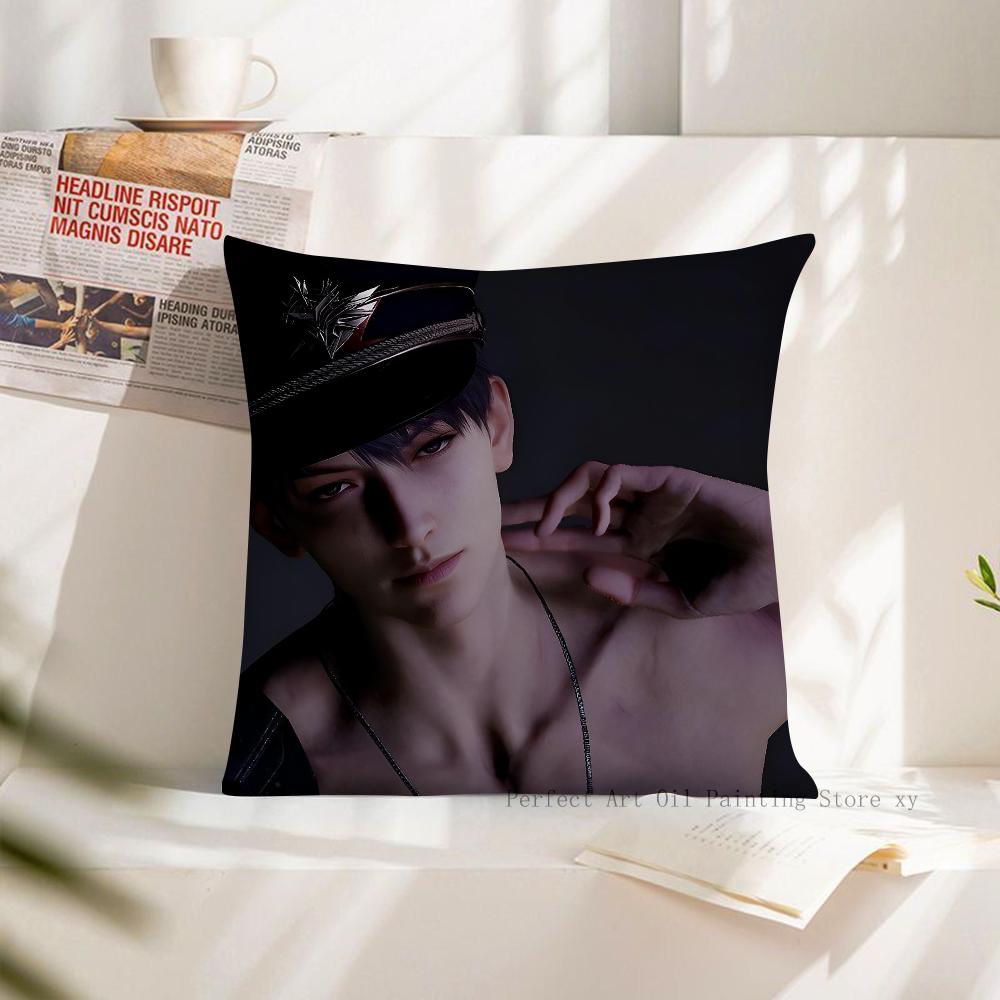 Game Love And Deepspace Caleb Pillow Case Fashion Square Pillowcase Bedroom Sofa Room Ins Decoration Leisure Cushion Cover