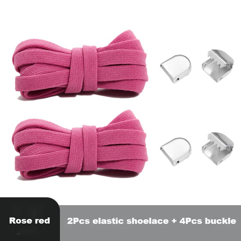 No Tie Shoelaces for Shoes Flat Elastic Shoe Laces Sneakers Tennis Quick Shoelace Clips Without Ties Shoe Accessories Kids Adult