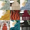 Semi-Sheer Gauze Table Runner Cheese Cloth Tablecloth Luxury Table Cover  Wedding Decor