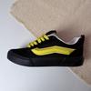 Knu skool zwart roze kleurmatching dik brood schoenen paar schoenen zwart retro casual skateboard schoenen