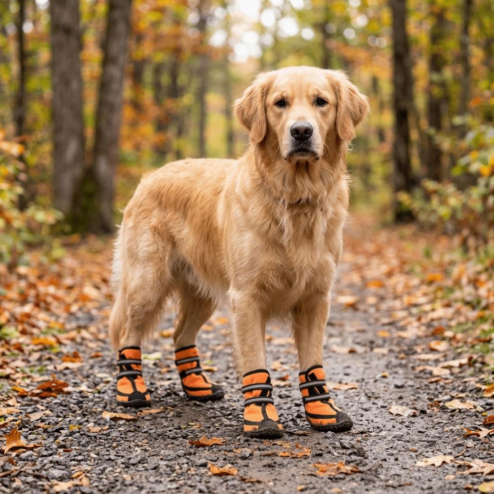 Soft Sole Dog Shoes Adjustable Strap Dog Anti-slip Paw Shoes Pet Rain Boots  Paw Protection