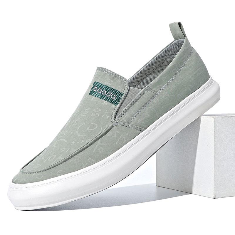 

Модные Новые Повседневные Кроссовки Мужские Холщовые Туфли Новые Весенне-Летние Для Отдыха Противоскользящие Легкие Дышащие Слипоны Обувь для Вождения BD23011 44