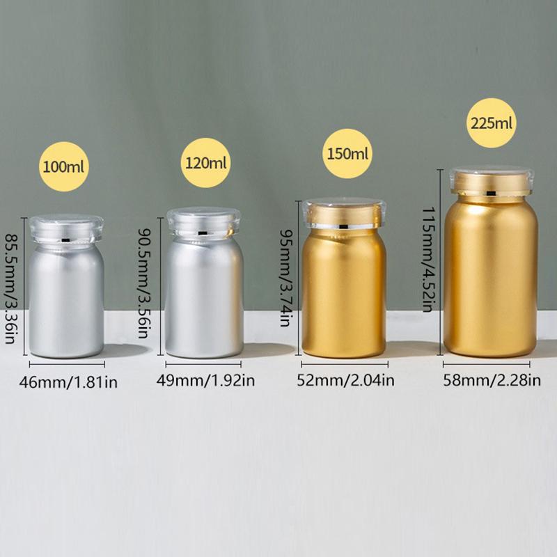 Sample Tablet Packaging Bottle Container Pill Packer Plastic Jars Capsule Bottles With Lid For Pill 100/120/150/225Ml