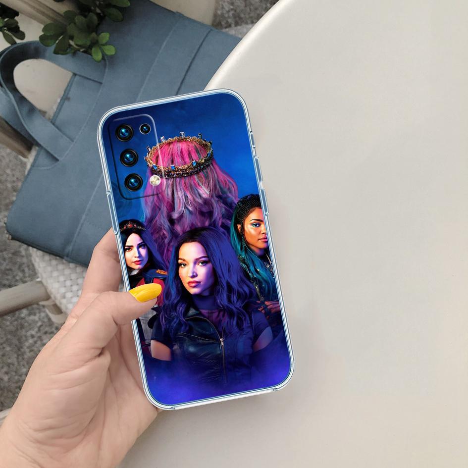 CJ33 Descendants Soft Shell Transparent Phone Case for Samsung Galaxy A04 A04S A14 A23 A34 A54 M23 M33 M52 M53
