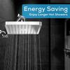 6 Inch Square Booster Shower Head Large Water Volume Filter Electroplating Shower Head Removable High Quality