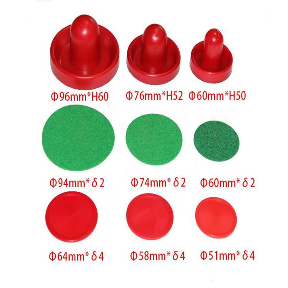 Tavolo da Air Hockey da Interno 76mm Set Spingitori in Feltro Pucks Hockey Accessorio