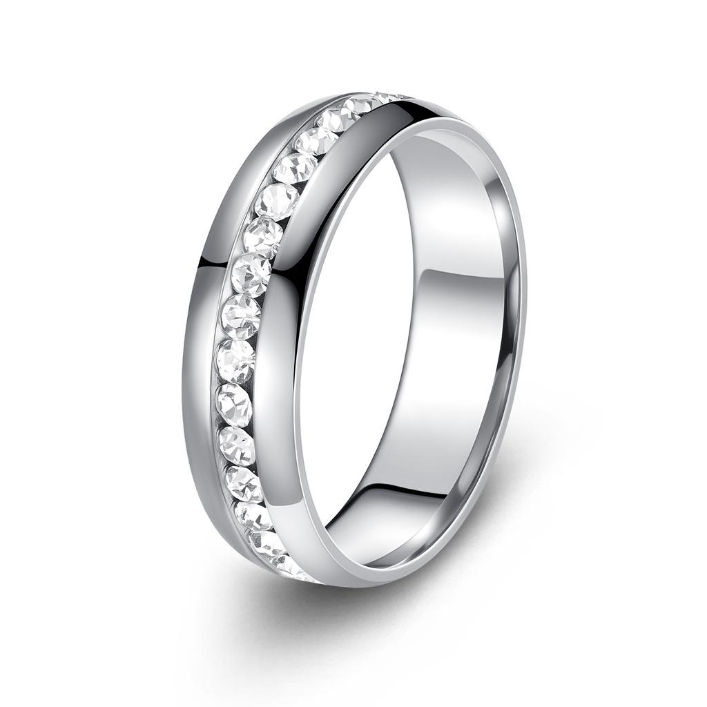 Fashionable Single Row Rings, European and American Hand-made Trinkets