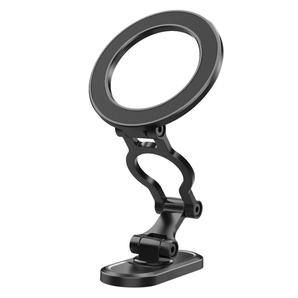 Car Phone Holder Car Magnetic Phone Stand Strong Magnetic 161°Rotatable Foldable Metal Suction Cup Phone Mount for Smart Phones