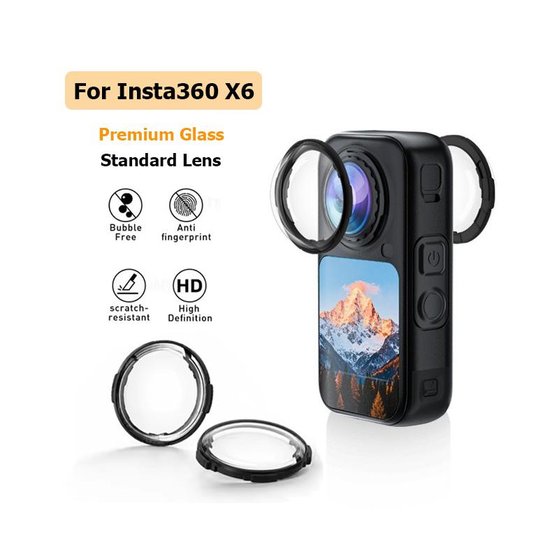 Lens Protector Tempered Glass for Insta360 X6 Anti Scratch 10H Lens Guard  Premium Cover for Insta 360 X6 Camera Accessores