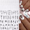 1PCS Sakura Nail Stickers Dandelion Nail Art Decoration Nail Decals Tulip Self-adhesive Flowers Stickers Press On Nails Stickers