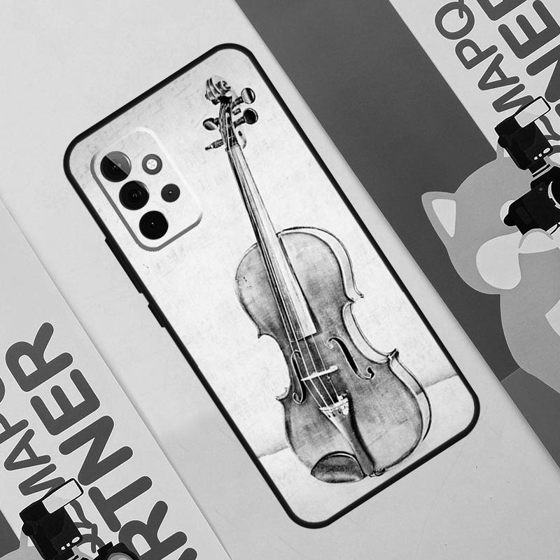 Music Violin Case For Samsung Galaxy A36 A35 A55 A06 A16 A26 A56 A53 A32 A52 A33 A13 A14 A34 A54 A17 A15