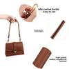 Handgepäck-Ersatztasche, Handschlaufe, Feinkörnige einfarbige Wechseltasche, Riemen, Leder-Handtasche, Kurze Tasche.