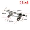 1Pc Marine Polished Heavy Duty Boat Cleat Hollow Base Cleat Stainless Steel Boat Dock Rope Line Cleat 4/5/6/8/10/12 Inch