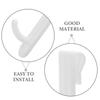 20Pcs Wire Shelving Hooks Plastic Strong Hanging J Clips for Wire Grid Panels Easy Installation Heavy Duty Storage and Display