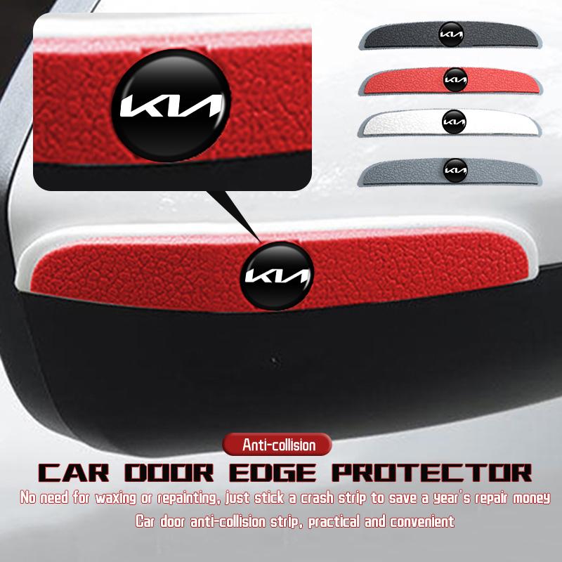 AANV1 4Pcs Car Door Anti-collision Protective Strips Rubber Rearview Mirror Anti-scratch Glue Sticker For KIA Ceed Sportage Rio K5 K2