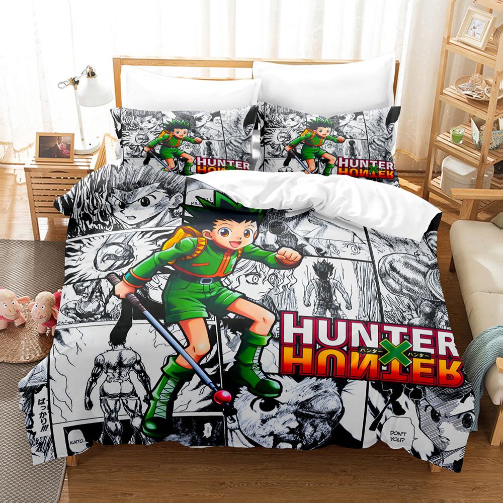 Nwe Hunter X Hunter Bedding Set Single Twin Full Queen King Size Bed Linens Aldult Kids Home Decor Duvet Cover Gift