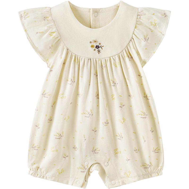 Tongtai Baby Girl Sleeveless Floral Romper 73cm