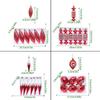 Electroplated Painted Ball Christmas Tree Ornament DIY Crafts Painted New Year Christmas Gifts Boxes Pendant Pendant Plastic