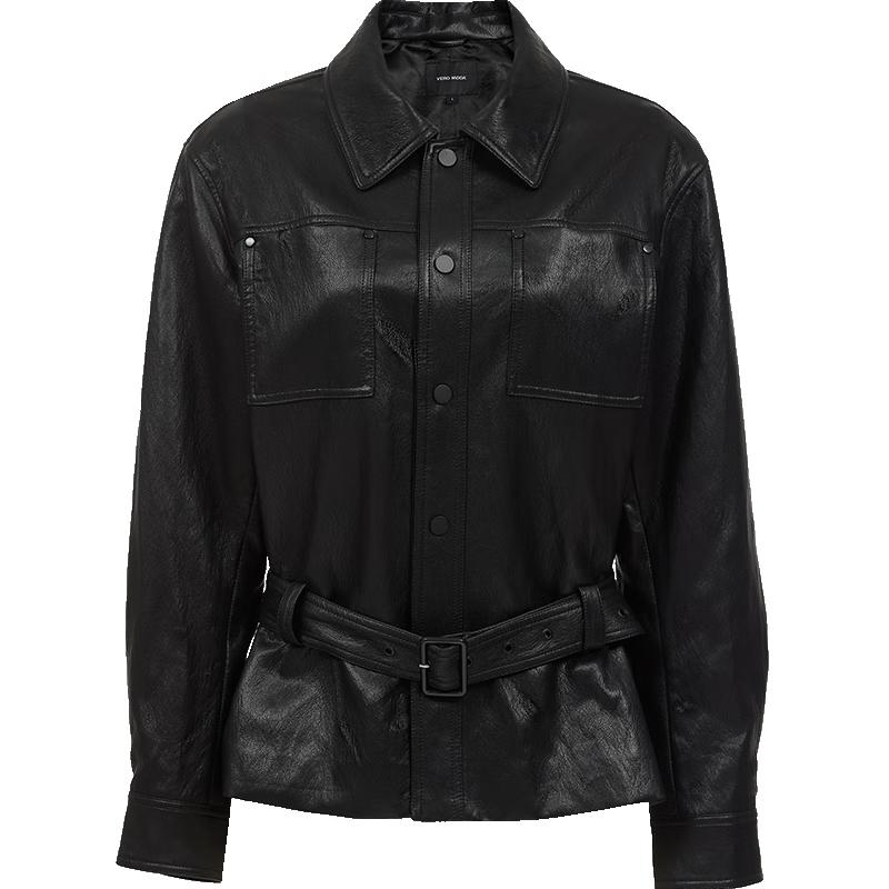 

Женский жакет VEROMODA с лацканами и поясом из полиуретана M