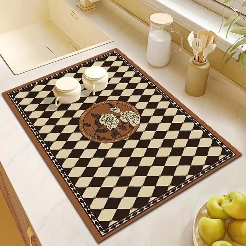 Water Absorbent Floor Mats Imitation Diatom Mud Bathroom Cartoon Entry Door Bathroom Quick Drying Toilet Foot Mats Carpet Home