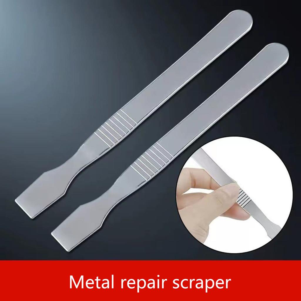 5Pcs Professional Stainless Steel Scraper Pry Tool For Electronic Repair And Solder Pastes Application Ergonomic Handle