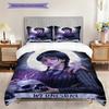 Midnight Whispers Shadows Three-piece set (1 * duvet cover + 2 * pillowcase, without core) 2D Flat Duvet cover and pillowcase Soft and comfortable
