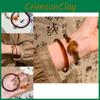 Style Retro Luxurious Handmade Bamboo Beaded Bracelet For Women Classic Chic Jewelry Resin