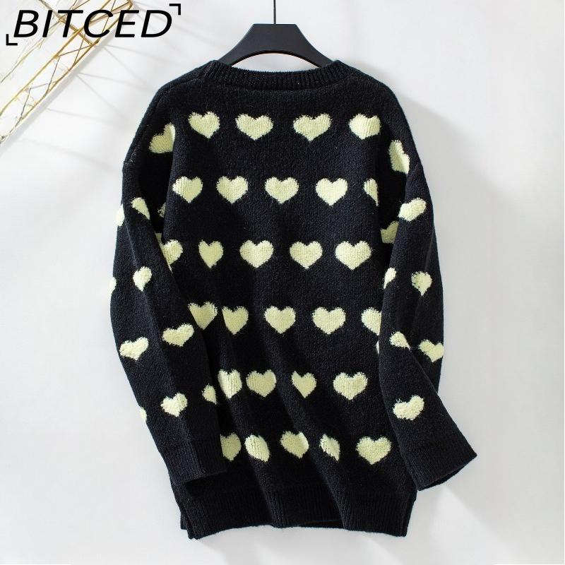 BITCED Knit Cardigan - Mid-Length Button-Up Sweater for Women: Sweet and Fashionable for Fall/Winter