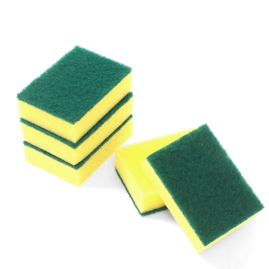 Soft + Rough Double-Sided Dishwashing Sponge 5-Piece Set