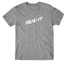 100 Cotton Unisex T Shirt Sled Snowmobile Funny Send It Artwork Tee