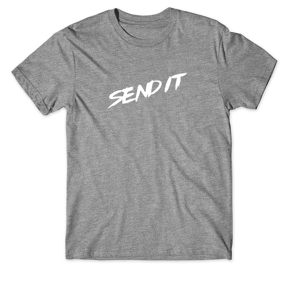 100 Cotton Unisex T Shirt Sled Snowmobile Funny Send It Artwork Tee