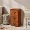 Armoire de rangement vintage à plusieurs niveaux Armoire de rangement avec tiroirs en bois Organiseurs de tiroirs de bureau Organiseurs de tiroirs pour accessoires de bijoux