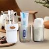 Travel Toothbrush Holder With Mouthwash Cup Portable Durable Oval-Shaped Toothpaste Storage Brushing Washing Toothware Box