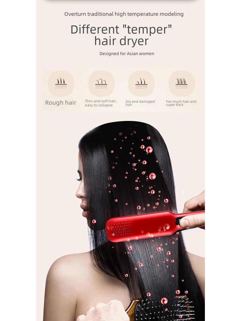 Dual-Use Hair Straightener & Curler: Household Iron for Straightening & Curling