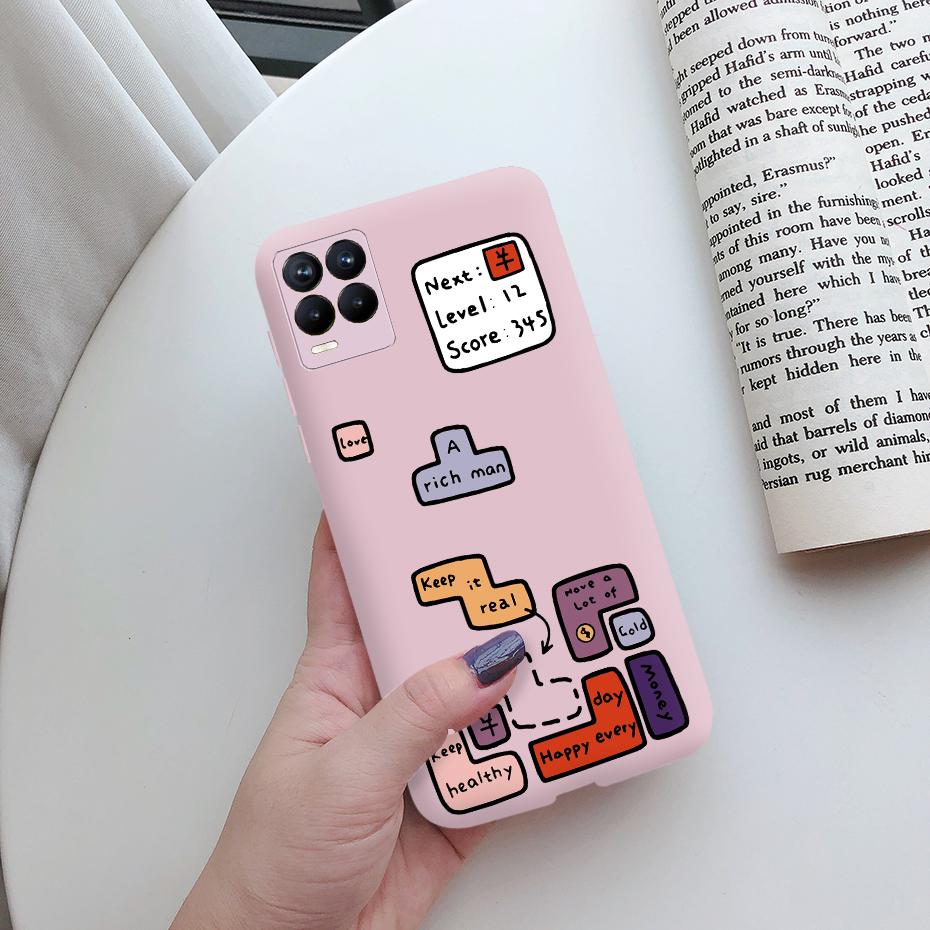For Oppo Realme 8 Pro Case Cute Painted TPU Silicone Shockproof Soft Back Phone Cover for Realme 8 Pro Global Version 6.4" Case