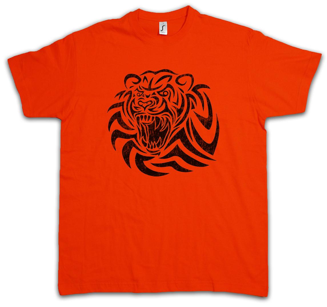 TRIBAL TIGER I T-SHIRT Celtic Celts Religion Symbol Culture Tattoo Art 4XL