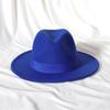 Skórzany Różowy Kapelusz Fedora z Szerokim Rondem Jazzowy Kapelusz Jesień/Zima Klasyczny Elegancki Kapelusz Panama Kapelusz Dżentelmena Sombrero