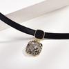 Korean version of black necklace choker collar collarbone chain niche 2025 new necklace summer tide