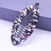 Fashion Lady Floral Print Banana Fish Shape Hairpin Hair Clip Headwear Accessory