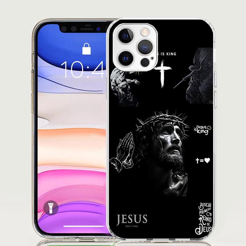 

Jesus Bible Phone Case For iPhone 17 Air 16 15 Plus 11 14 Pro Max 13 Mini 12 7 8 + SE Pattern Art Customized Cover 17 Air 16 15 iPhone 16 Plus
